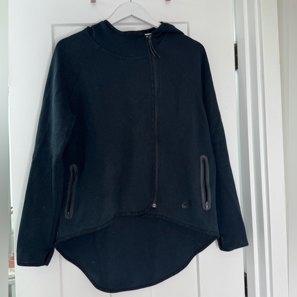 Nike fit tech high low zip up jacket
